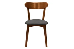 Miliboo Stühle im Eichen-Vintage und anthrazitgraue Sitzfläche (2er-Set) DOVE* Design-stühle|Holzstühle