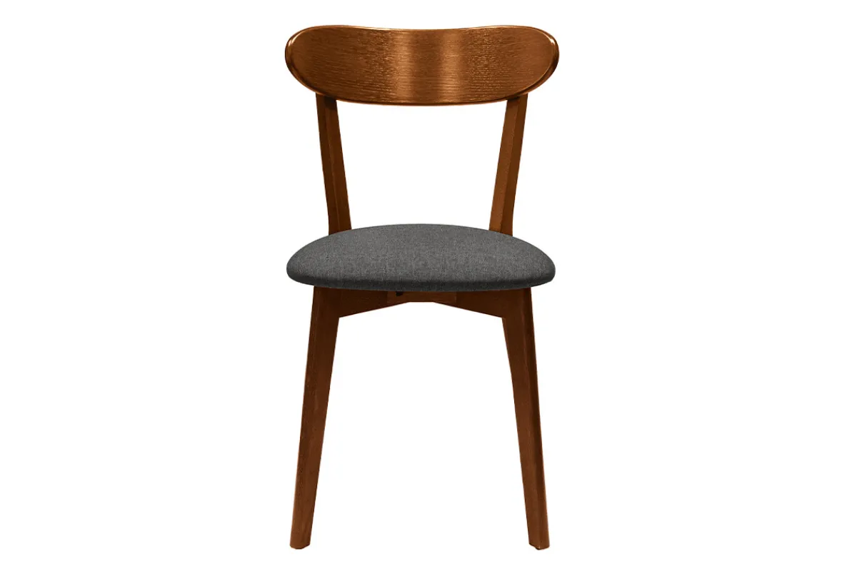 Miliboo Stühle im Eichen-Vintage und anthrazitgraue Sitzfläche (2er-Set) DOVE* Design-stühle|Holzstühle