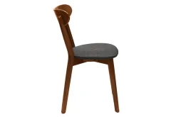 Miliboo Stühle im Eichen-Vintage und anthrazitgraue Sitzfläche (2er-Set) DOVE* Design-stühle|Holzstühle