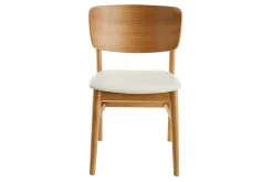 Miliboo Stühle in Weiß und hellem Holz (2er-Set) SHELDON* Design-stühle|Holzstühle