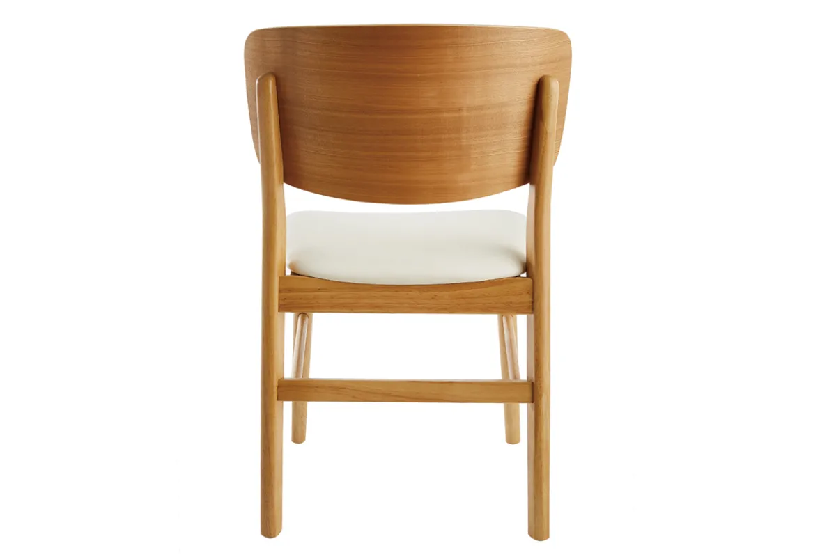 Miliboo Stühle in Weiß und hellem Holz (2er-Set) SHELDON* Design-stühle|Holzstühle