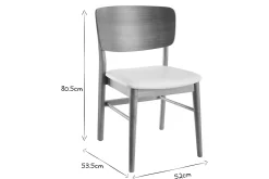 Miliboo Stühle in Weiß und hellem Holz (2er-Set) SHELDON* Design-stühle|Holzstühle
