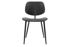 Miliboo Stühle schwarzes Holz und schwarzes Metall (2er-Set) TOBIAS* Design-stühle|Holzstühle