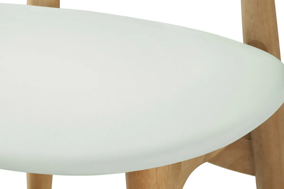 Miliboo Stühle skandinavisch helles Holz Weiß (2er-Set) WALFORD* Design-stühle|Holzstühle