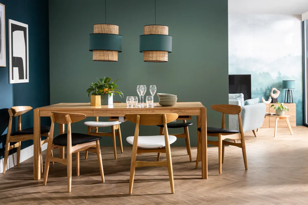 Miliboo Stühle skandinavisch helles Holz Weiß (2er-Set) WALFORD* Design-stühle|Holzstühle