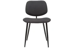 Miliboo Stühle TOBIAS dunkles Holz und schwarzes Metall (2er-Set)* Design-stühle