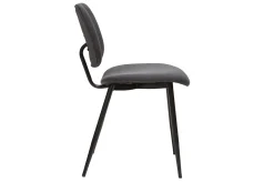 Miliboo Stühle TOBIAS dunkles Holz und schwarzes Metall (2er-Set)* Design-stühle