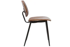 Miliboo Stühle TOBIAS dunkles Holz und schwarzes Metall (2er-Set)* Design-stühle|Holzstühle