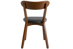Miliboo Stühle Vintage dunkles Holz und schwarze Sitzfläche (2er-Set) DOVE* Design-stühle|Holzstühle