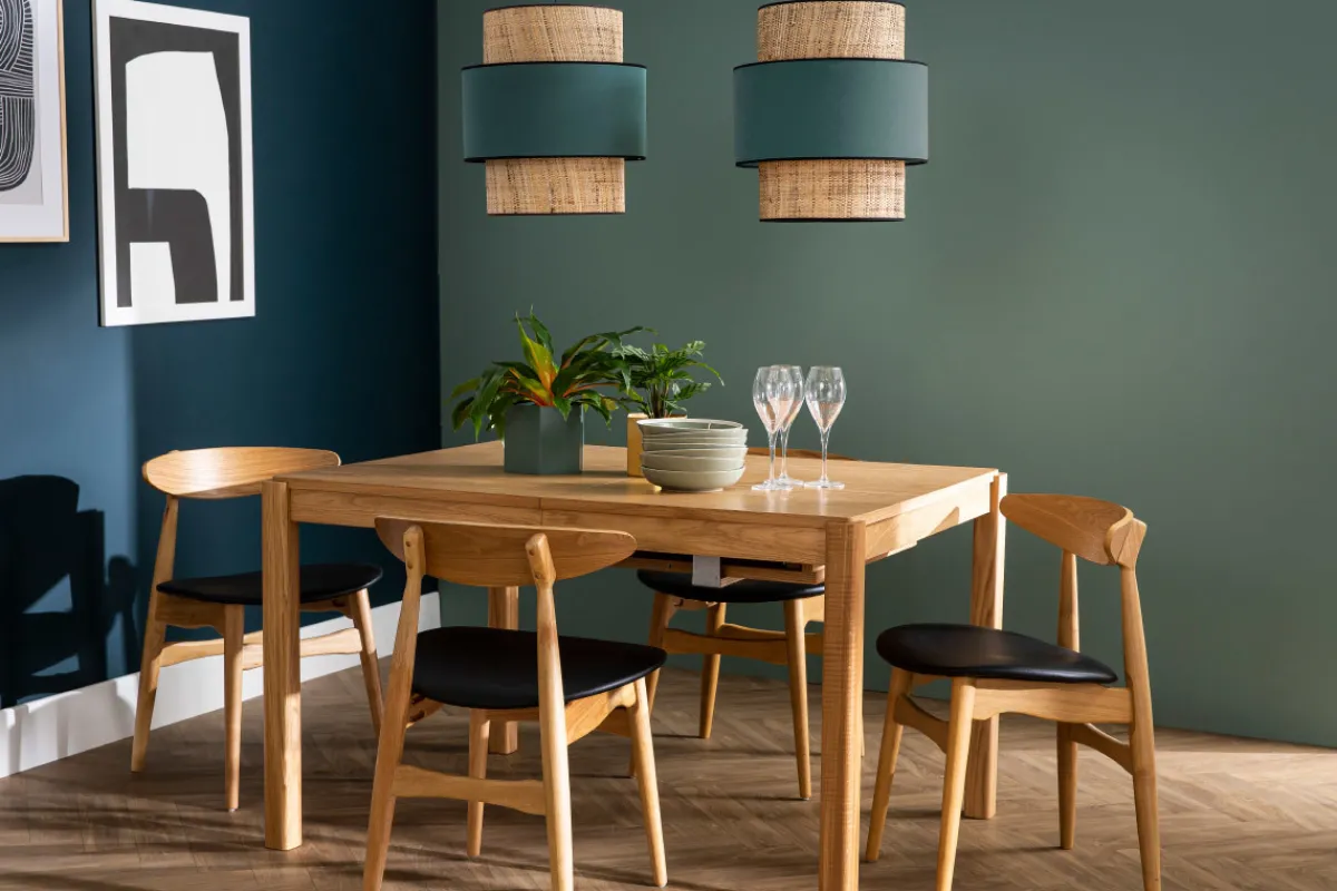 Miliboo Stuhl Holz h und PU Schwarz skandinavisches / japanisches Design WALFORD* Design-stühle|Holzstühle