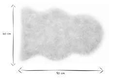 Miliboo Teppich Bettvorleger in weißer Felloptik 60x90 cm MEGEVE (Dieses Produkt wird nicht mehr verkauft)* Teppiche|Alle Dekoration