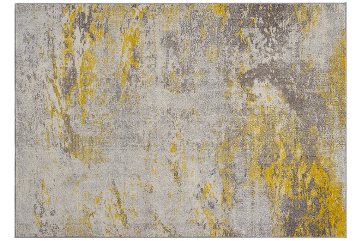 Miliboo Teppich Elfenbeinfarben und Gelb 160 x 230 cm CAPS* Teppiche|Alle Dekoration
