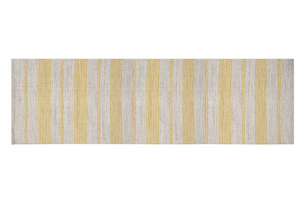 Miliboo Teppich Flur aus Baumwolle in Gelb und Beige 60x200 cm CABOURG* Teppiche|Alle Dekoration