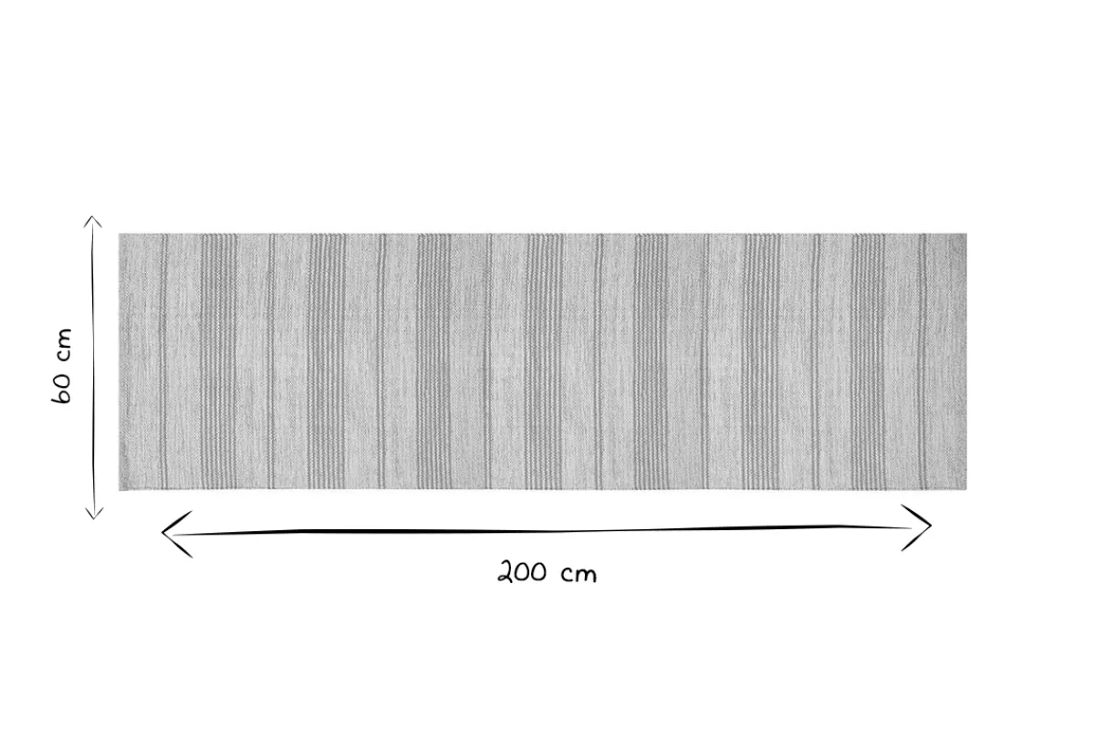 Miliboo Teppich Flur aus Baumwolle in Gelb und Beige 60x200 cm CABOURG* Teppiche|Alle Dekoration