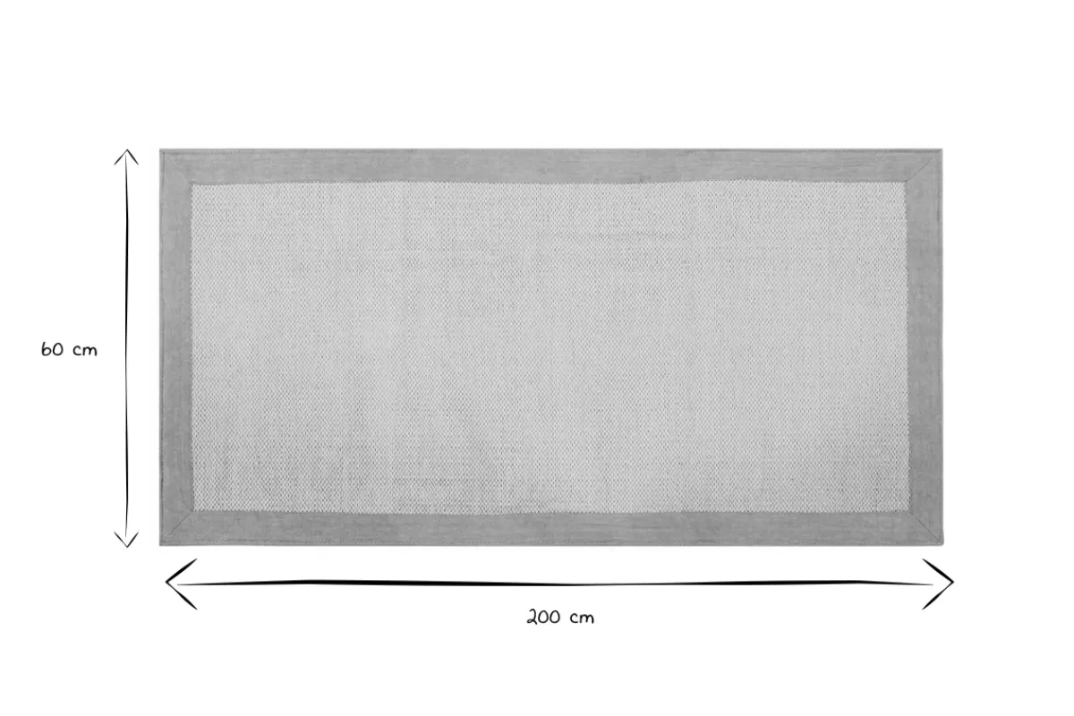 Miliboo Teppich für den Flur aus perlblauer Baumwolle 60 x 200 cm ASTER* Teppiche|Alle Dekoration