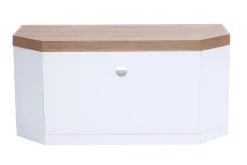 Miliboo TV-Eckmöbel weiß und Eschenfurnier MAX* Tv-lowboards