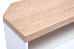 Miliboo TV-Eckmöbel weiß und Eschenfurnier MAX* Tv-lowboards