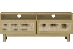 Miliboo TV-Möbel aus hellem Holz und Rattangeflecht L120 cm GALINA* Tv-lowboards