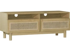 Miliboo TV-Möbel aus hellem Holz und Rattangeflecht L120 cm GALINA* Tv-lowboards