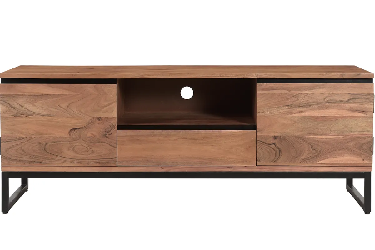 Miliboo TV-Möbel aus massivem Akazienholz L135 cm HOORN* Tv-lowboards