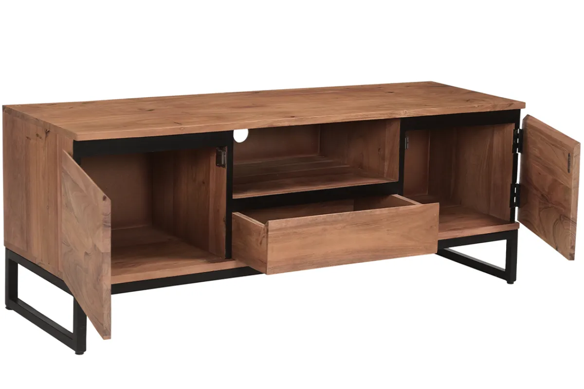 Miliboo TV-Möbel aus massivem Akazienholz L135 cm HOORN* Tv-lowboards