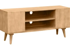 Miliboo TV-Möbel aus massivem Mangoholz mit Gravur L135 RUBIA* Tv-lowboards