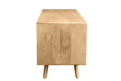 Miliboo TV-Möbel aus massivem Mangoholz und Rattan-Rohrgeflecht B110 cm ACANGE* Tv-lowboards
