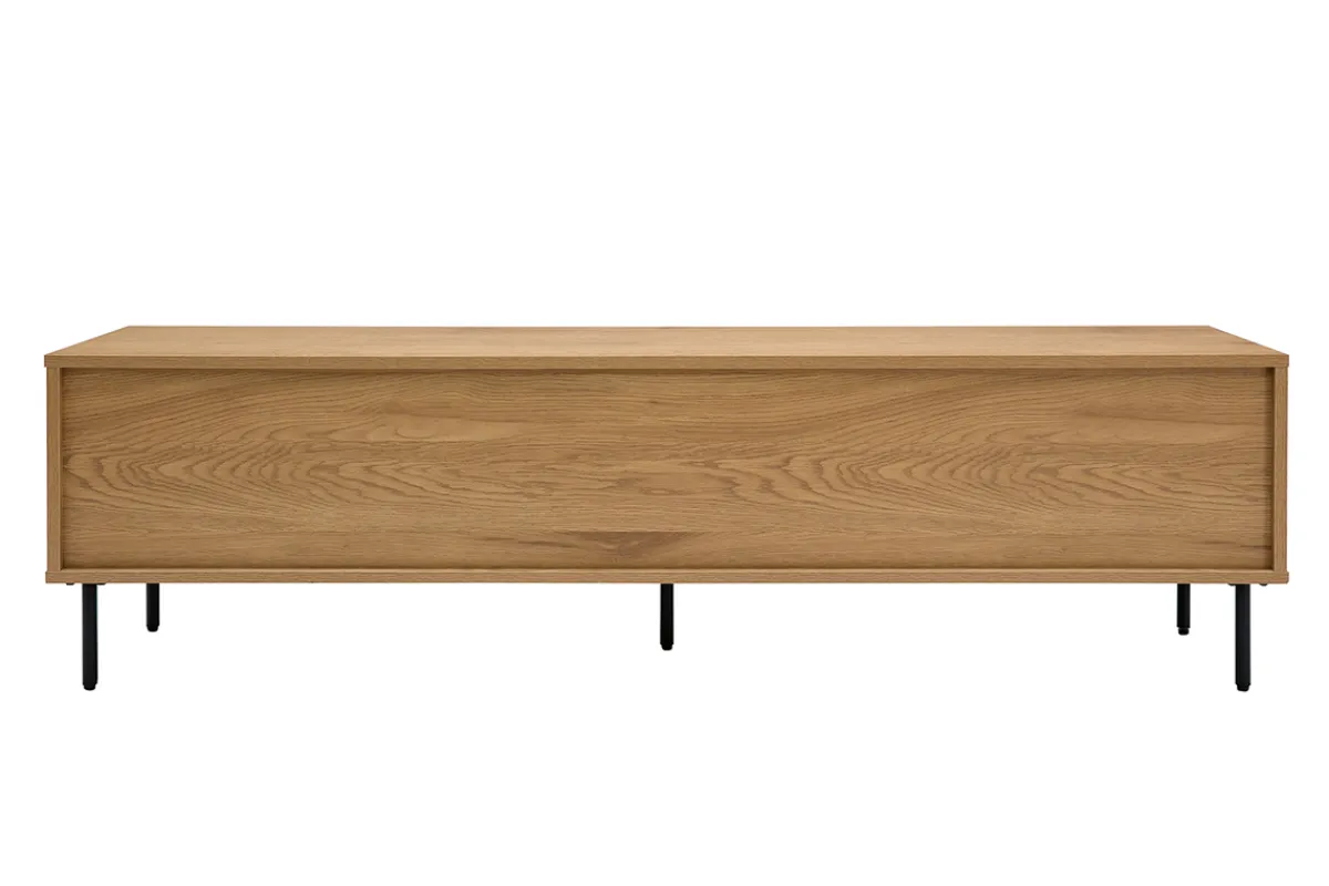 Miliboo TV-Möbel mit hellem Holzfinish in Eiche 2 Schubladen L160 cm ARAGON* Tv-lowboards