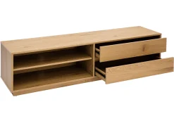 Miliboo TV-Möbel mit hellem Holzfinish in Eiche 2 Schubladen L160 cm MADERO* Tv-lowboards