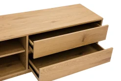Miliboo TV-Möbel mit hellem Holzfinish in Eiche 2 Schubladen L160 cm MADERO* Tv-lowboards