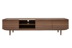 Miliboo TV-Möbel mit Türen aus dunklem Holz B180 cm SANAA* Tv-lowboards