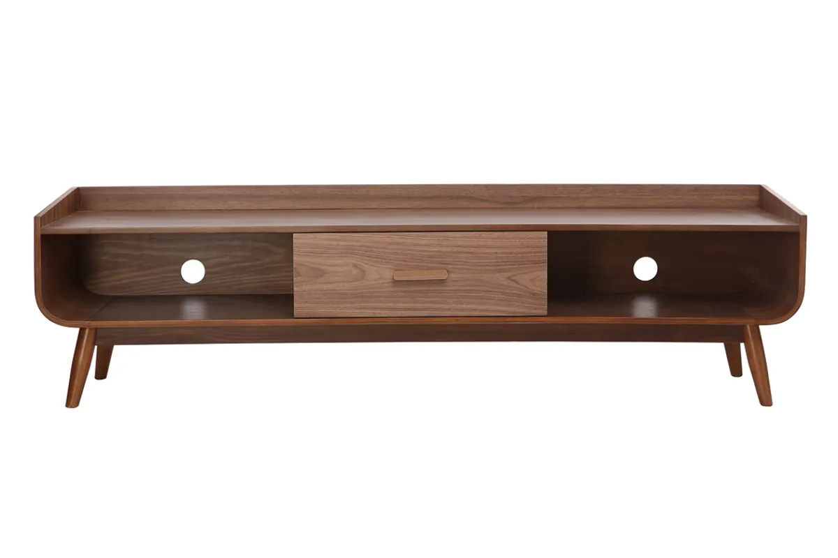 Miliboo TV-Möbel Vintage Nussbaumholz 180 cm HALLEN* Tv-lowboards