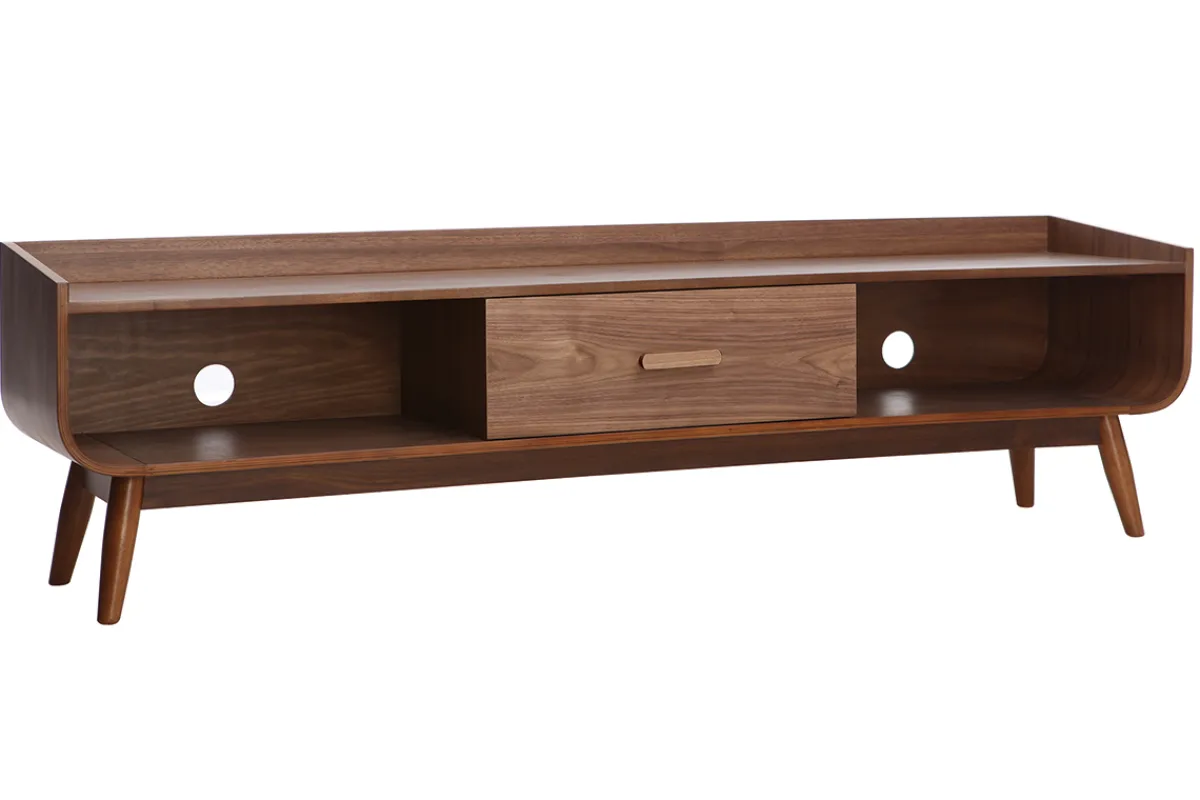 Miliboo TV-Möbel Vintage Nussbaumholz 180 cm HALLEN* Tv-lowboards