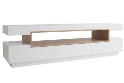 Miliboo TV-Möbel Weiß und Holz LIVO* Tv-lowboards