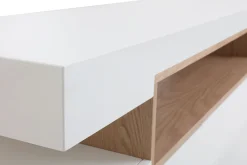 Miliboo TV-Möbel Weiß und Holz LIVO* Tv-lowboards