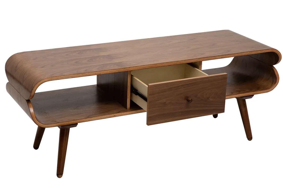 Miliboo TV-Schrank mit Ablagefächern aus dunklem Holz B 132 cm TAKLA* Tv-lowboards
