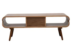Miliboo TV-Schrank mit Ablagefächern aus dunklem Holz B 132 cm TAKLA* Tv-lowboards