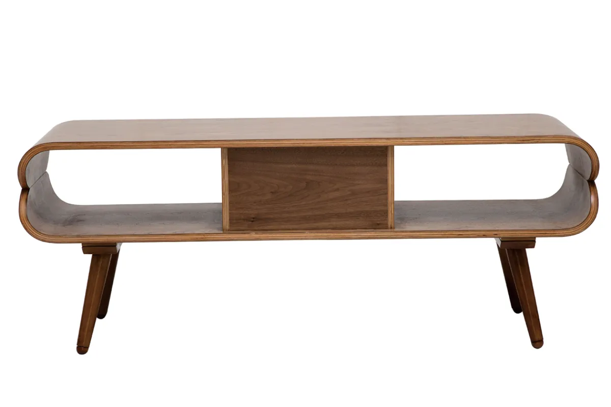 Miliboo TV-Schrank mit Ablagefächern aus dunklem Holz B 132 cm TAKLA* Tv-lowboards