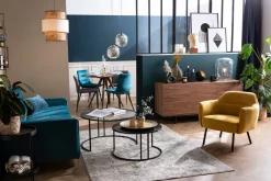 Miliboo Vintage Buffet Holz Eiche Finish 2 Türen 3 Schubladen L160 cm MANNY* Sideboards
