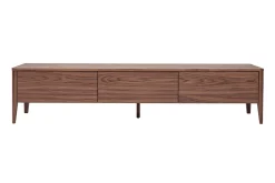 Miliboo Vintage TV-Möbel Walnuss-Finish 3 Schubladen B180 cm BENJA* Tv-lowboards