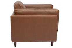 Miliboo Vintage-Ledersessel aus braunem Büffelleder BRADLEY* Design-sessel|Sessel