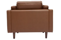 Miliboo Vintage-Ledersessel aus braunem Büffelleder BRADLEY* Design-sessel|Sessel