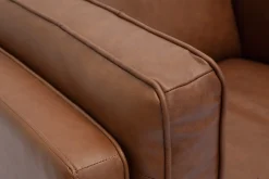 Miliboo Vintage-Ledersessel aus braunem Büffelleder BRADLEY* Design-sessel|Sessel