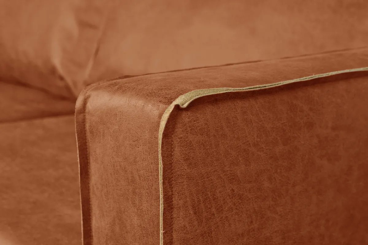 Miliboo Vintage-Ledersofa 2-Sitzer cognacfarben SONNY* Ledersofas