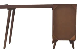 Miliboo Vintage-Schreibtisch mit Schubladenelement aus massivem Akazienholz B130 cm ROBY* Design-schreibtische