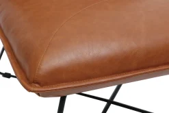 Miliboo Vintage-Sessel Braun mit Fußstütze PHILO* Design-sessel|Sessel