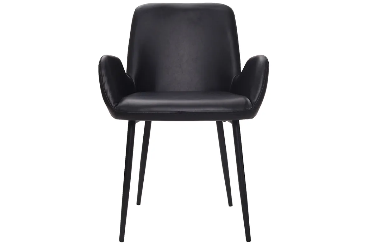 Miliboo Vintage-Sessel mit schwarzen Metallbeinen (2er-Set) TIKA* Design-sessel|Design-stühle