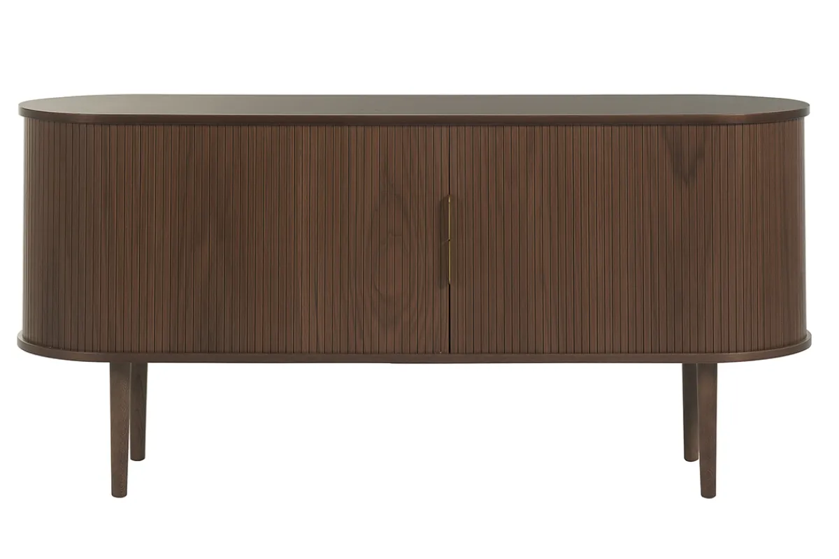 Miliboo Vintage-Sideboard aus dunklem Holz mit 2 Schiebetüren B160 cm EPIC* Sideboards