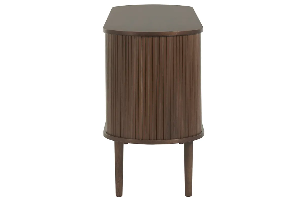 Miliboo Vintage-Sideboard aus dunklem Holz mit 2 Schiebetüren B160 cm EPIC* Sideboards