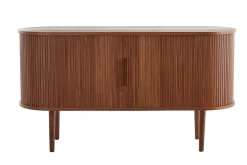 Miliboo Vintage-Sideboard aus dunklem Walnussfurnier mit 2 Schiebetüren B138 cm EPIC* Sideboards